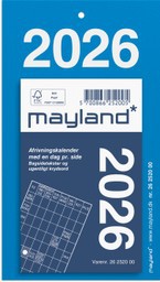 AFRIVNINGSKALENDER M BAGSIDETEKST 2026