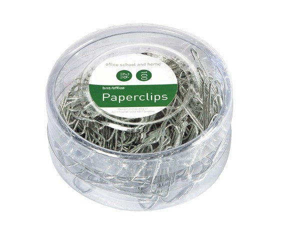 PAPIRCLIPS 26MM 100 STK SØLV