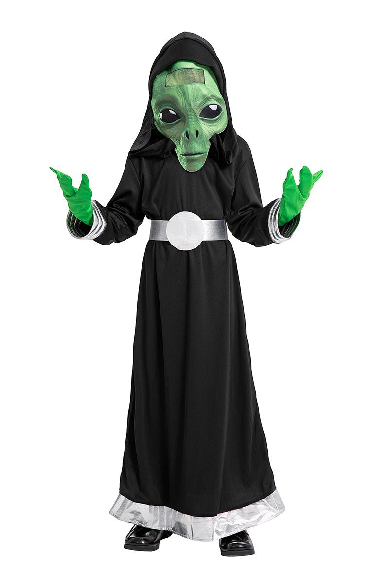 Udklædning ALIEN HELDRAGT M MASKE STR 140 CM 42812