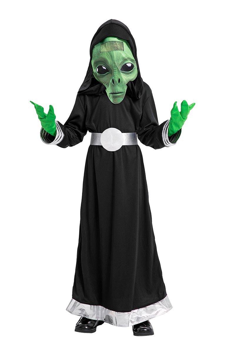 Udklædning ALIEN HELDRAGT M MASKE STR 140 CM 42812