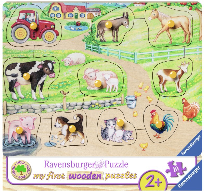 Morning at the Farm – 10 brikkers puslespil