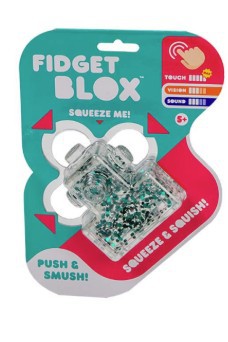 FIDGET BLOX SQUISHY GLITTER GRØN