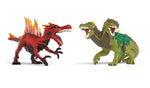 SCHLEICH FIRE SAURIAN VS JUNGLE LIZARD 70834