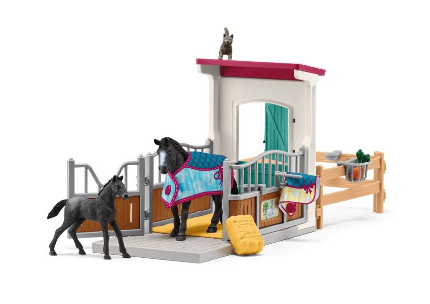 SCHLEICH HESTEBOX M HOPPE OG FØL 42611