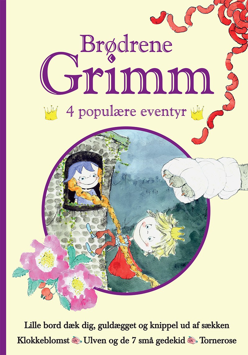 BRØDRENE GRIMM 4 POPULÆRE EVENTYR LILLA