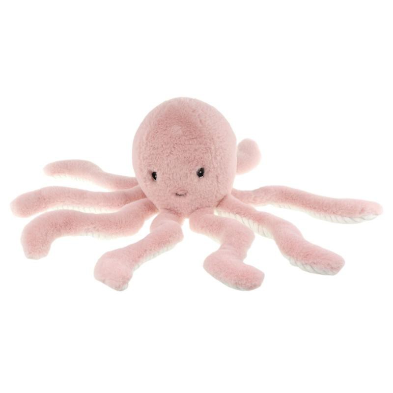 Blæksprutte bamse rosa 25 cm