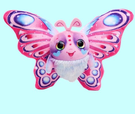 FLUFFY FLY MAGIC BURST SOMMERFUGL, PINK