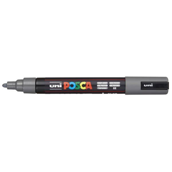 UNI POSCA MARKER PC-5M DYB GRÅ