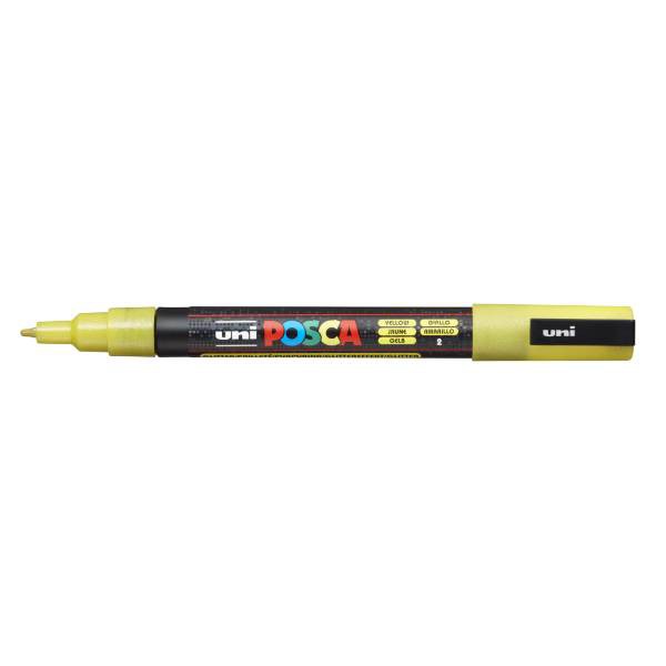 UNI POSCA MARKER 3ML GUL GLITTER