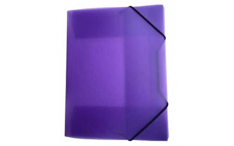 ELASTIKMAPPE PP C4 TRANSPARENT LILLA