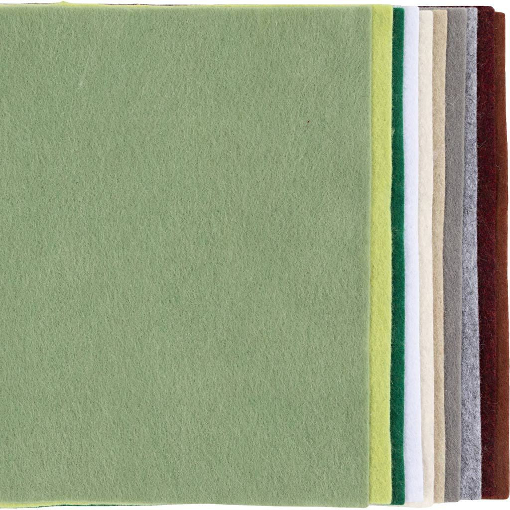 HOBBYFILT A4 10 ARK 210 x 297 MM 2 MM TYK NATUR 45528