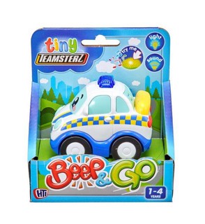 TINY TEAMSTERZ BEEP AND GO POLITI BIL