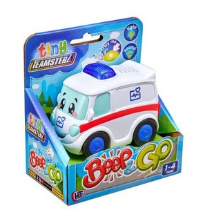 TINY TEAMSTERZ BEEP & GO AMBULANCE
