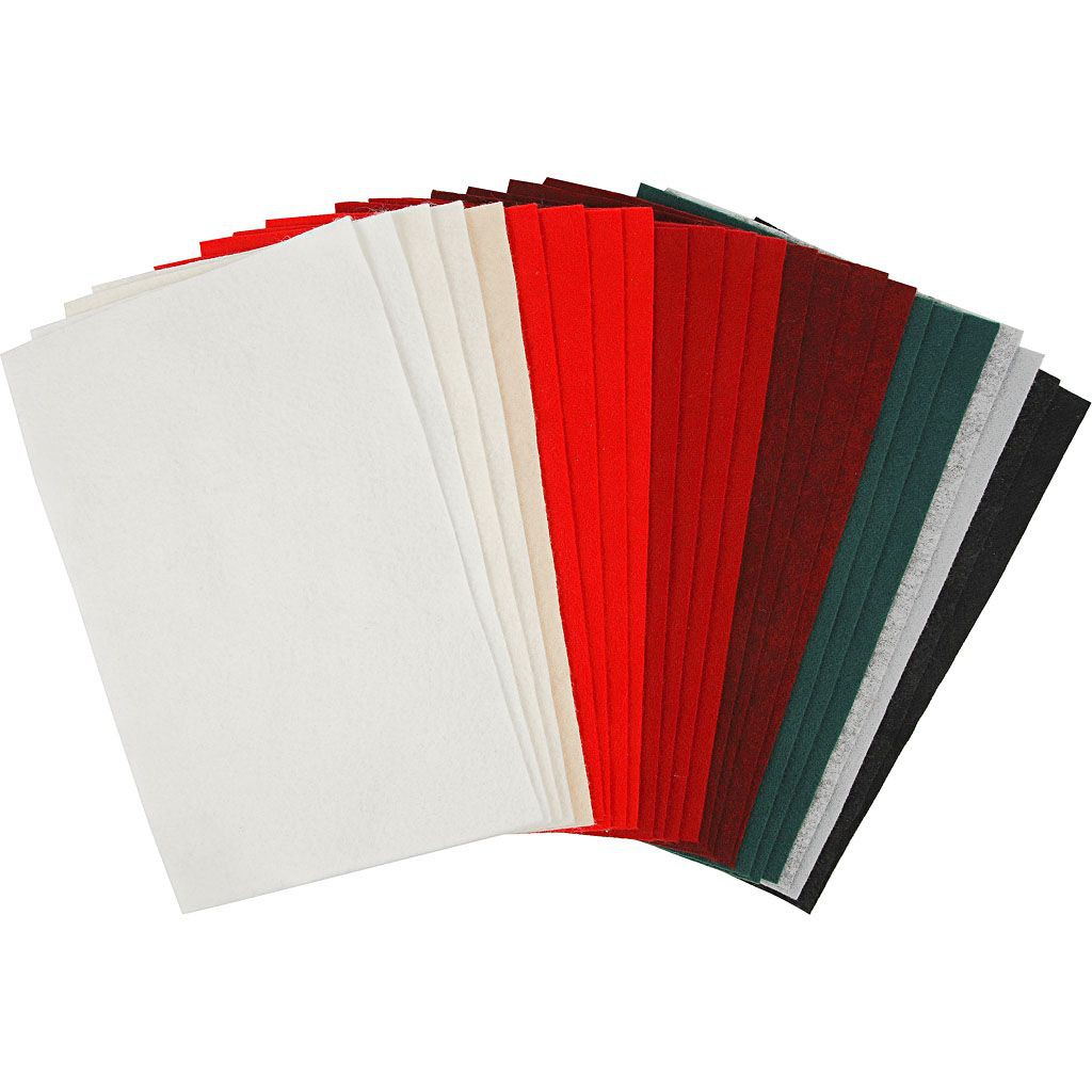 HOBBYFILT 20 X 30 CM 1,5 MM ASS FARVER 45296