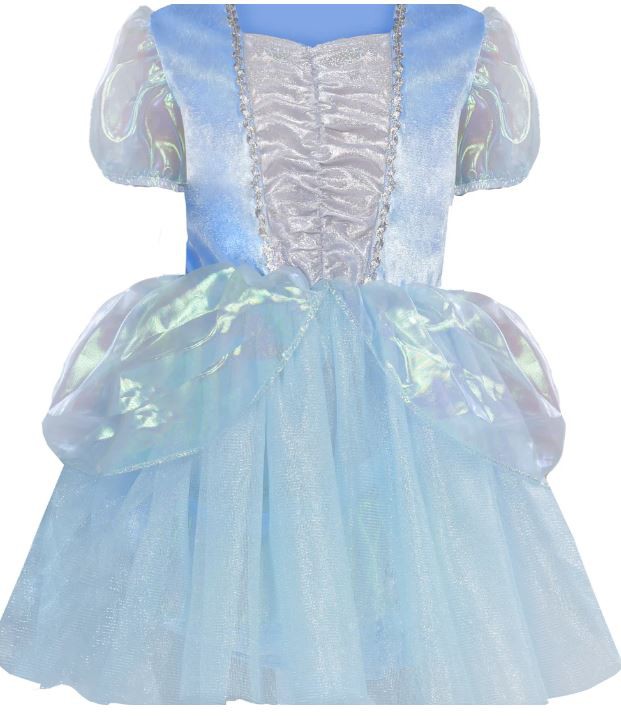 BLÅ PRINCESSE KOSTUME, 128-134