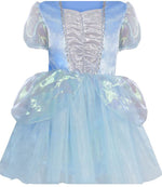 BLÅ PRINCESSE KOSTUME, 128-134