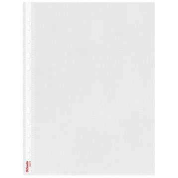 A4 PLASTLOMMER PRÆGET TOP/SIDE ÅBEN 100 STK 55213