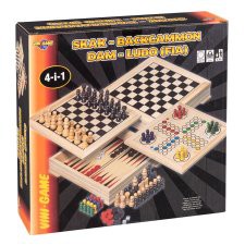 VINI 4 I 1 TRÆSPIL M.REGLR 31360