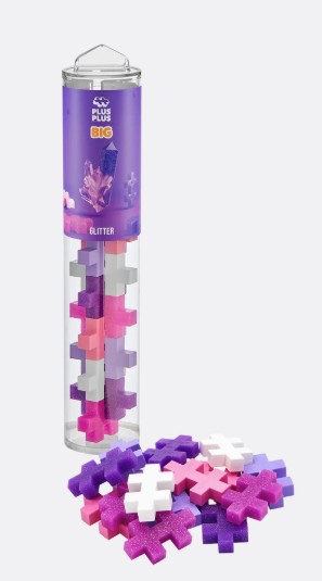 PLUS PLUS BIG GLITTER FARVEMIX