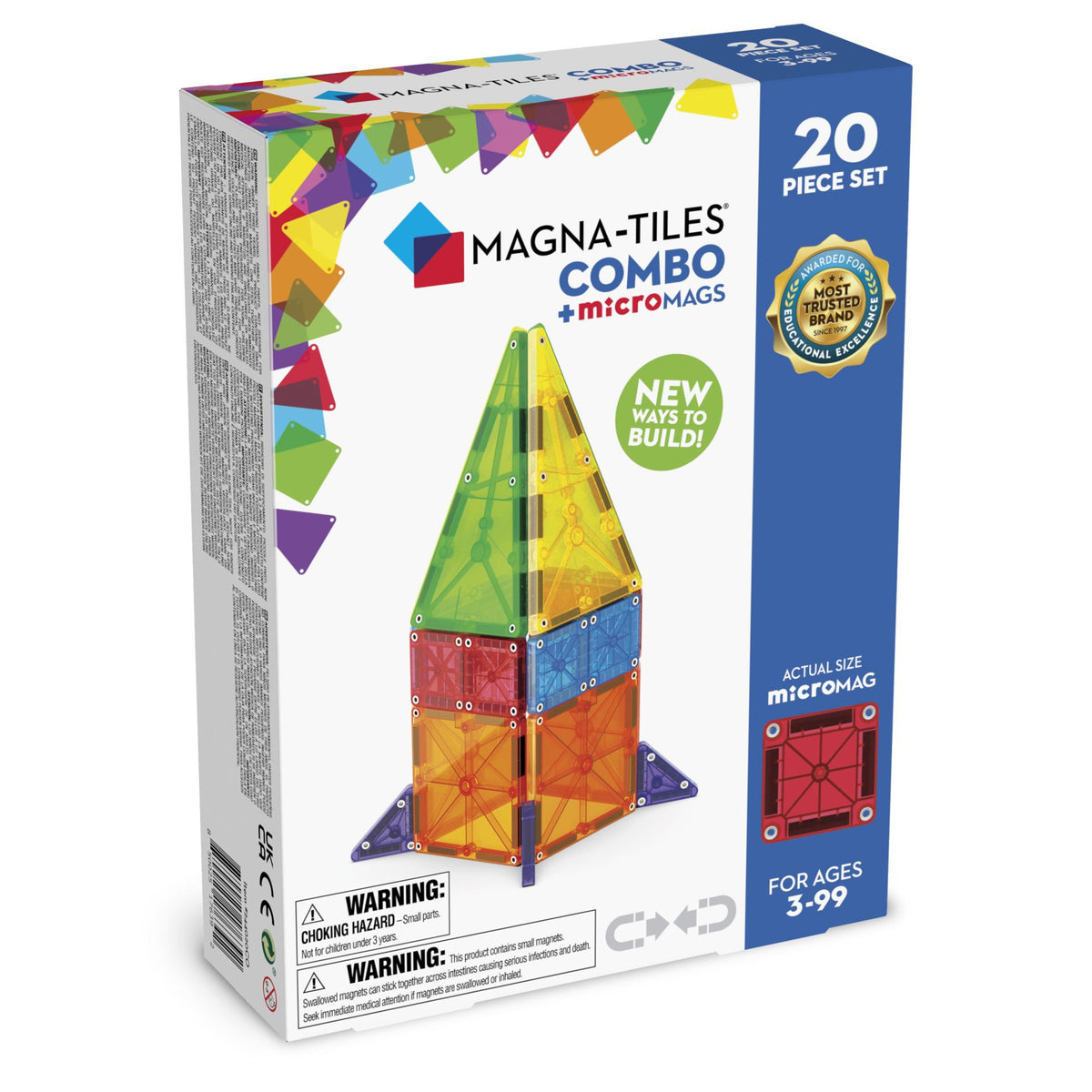 MAGNA TILES MICROMAGS KOMBI 2O STK
