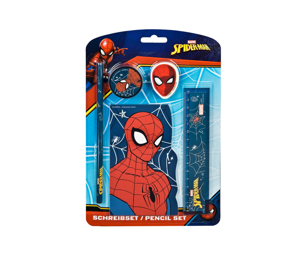 SPIDERMAN BLYANTSÆT M 5 DELE