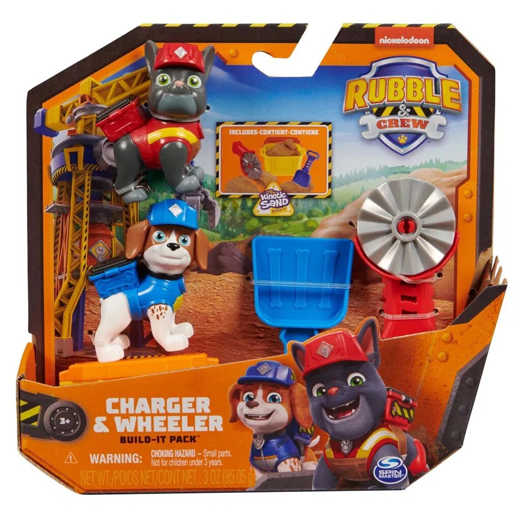 Rubble & Crew Figure, Charger & Wheeler