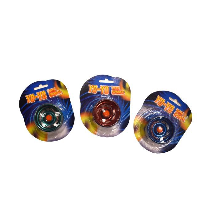 Yoyo 5,5 Cm 3 Ass Metalfarver Rød, Blå, Grøn