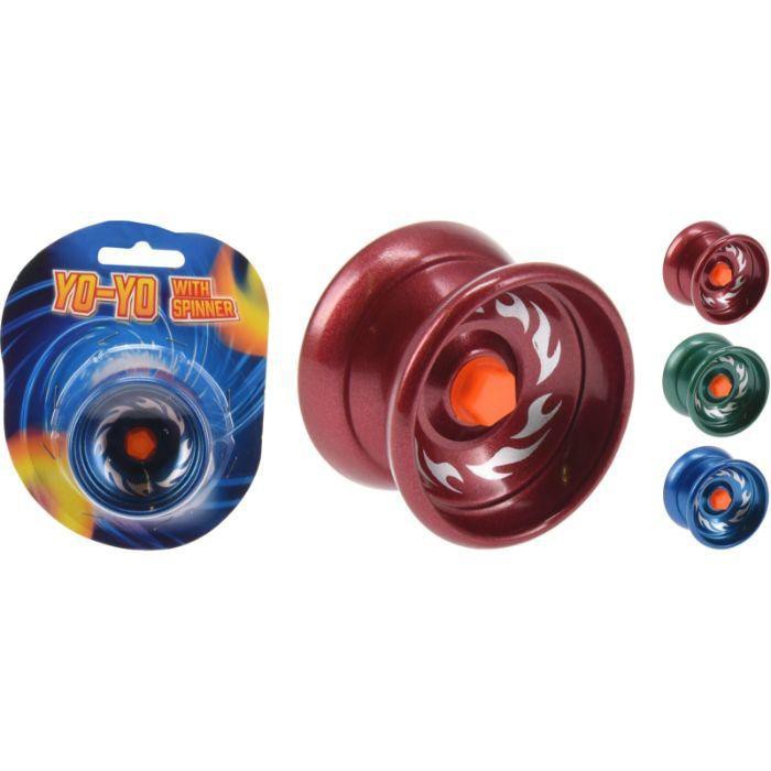Yoyo 5,5 Cm 3 Ass Metalfarver Rød, Blå, Grøn