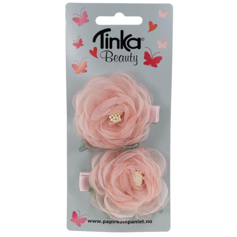 2 STK HÅRCLIPS MED BLOMSTER TINKA BEAUTY