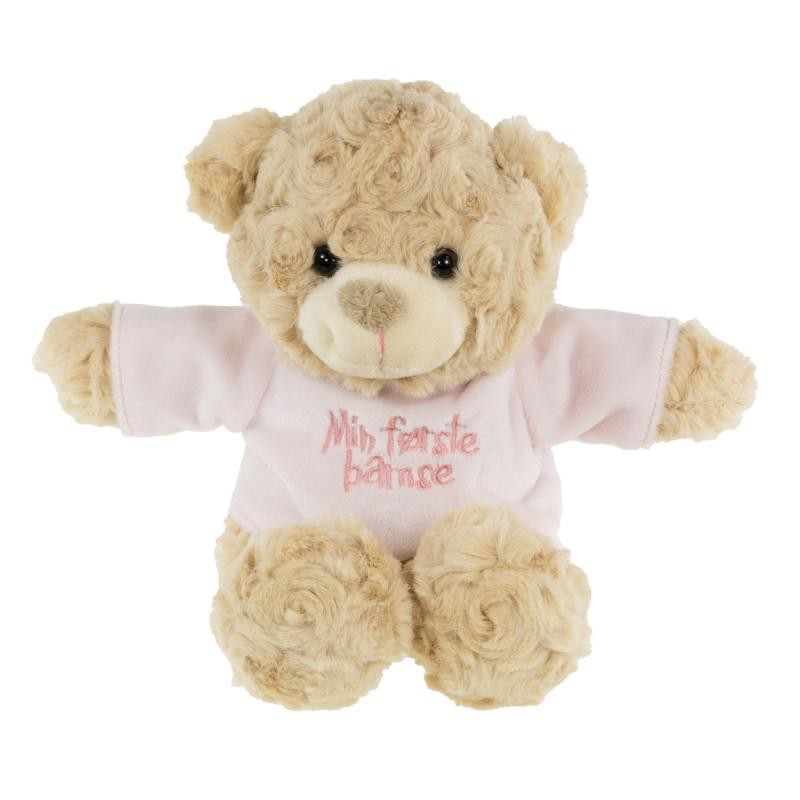 Min første bamse 25 cm rosa