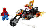 76335 Spider-Man mod Ghost Rider på motorcykel