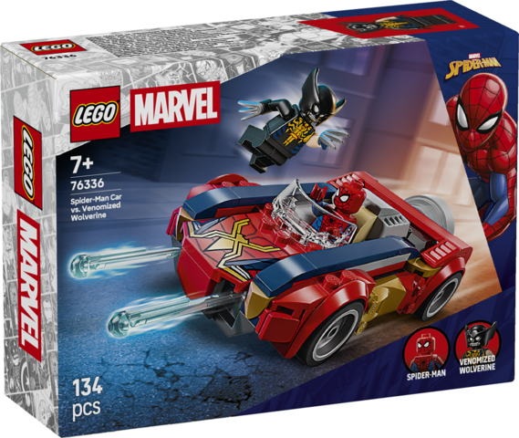 76336 Spider-Man-bil mod venomiseret Wolverine