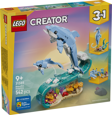 31385  Havdyr : Smukke delfiner