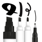 Penol Marker Sæt Sort Medium/Tyk Spids 27607