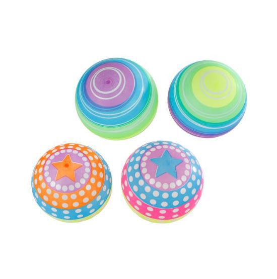Plast Bold M/Prikker & Striber Ass. Farver