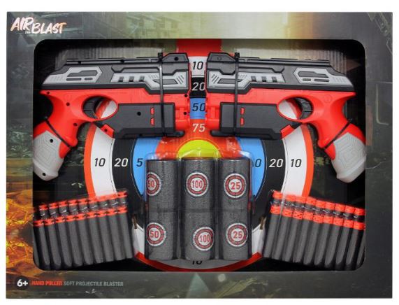 Airblast Æske m/2 Pistoler & Tilbehør