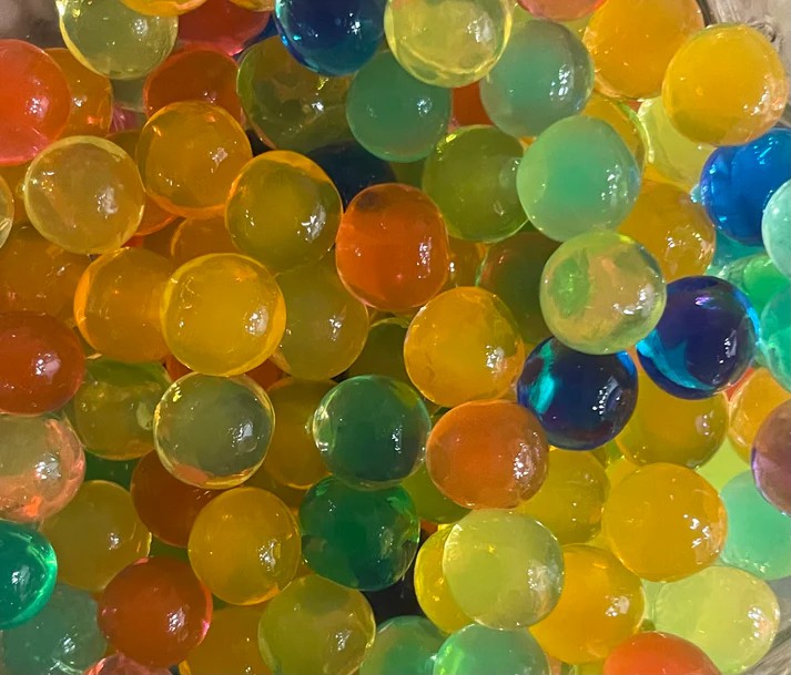 Vandperler regnbue farver og klar