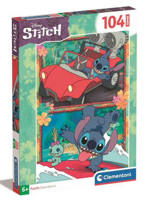 Puslespil Stitch Disney, 104 brikker 27571