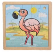 EH træpuslespil flamingo