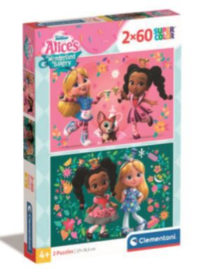 Puslespil disney alice bakery 2x60 brikker 24814