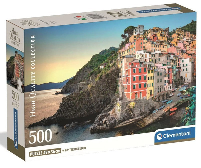 Puslespil 500 brikker Riomaggiore kyst