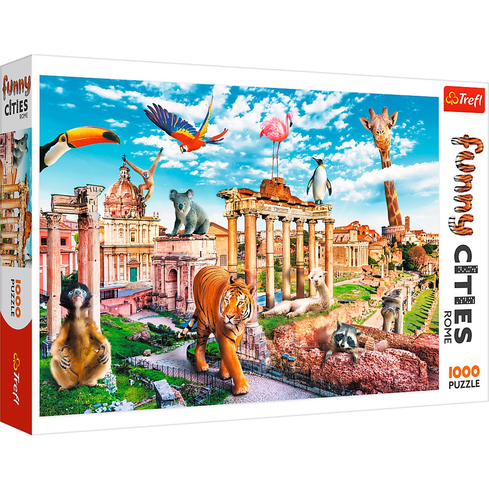 Puslespil 1000 brikker Vilde dyr i Rom