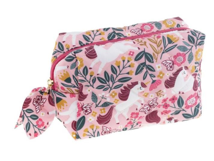 Toilettaske Rosa m/unicorn - Tinka Travel