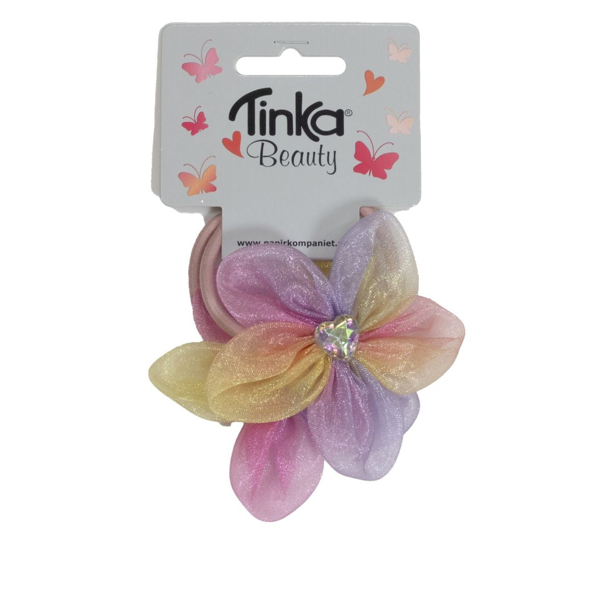2 STK HÅRELASTIK BLOMST TINKA BEAUTY