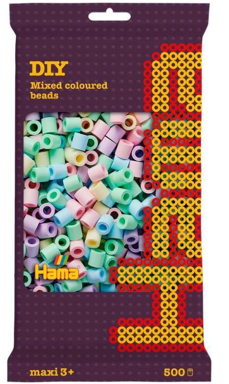 Hama maxi perler 500stk mix 52 8474
