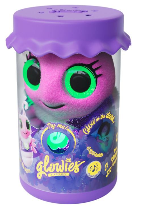 Glowies Fireflies Sovebamse med lys og lyd, Pink