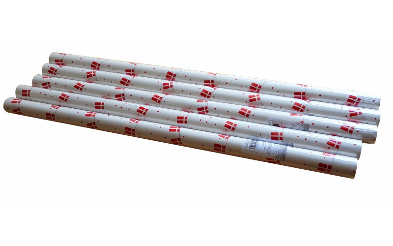 Gavepapir 3M * 70cm. med flag