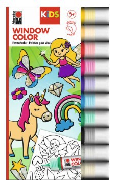 Marabu - Fun & Fancy Glitter Fairy 10x25ml + motiver (822506)