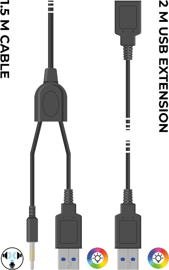 Subsonic Headset All Platforms + Led MULTI