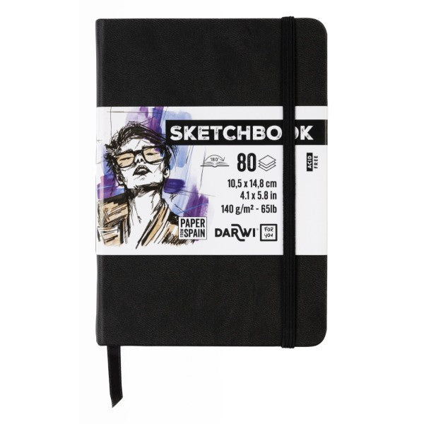 Skitsebog A6 sort